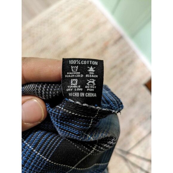 Dixxon Flannel Company Form Function Men Med Blue Long sleeve Flannel Pearl Snap - Picture 6 of 8